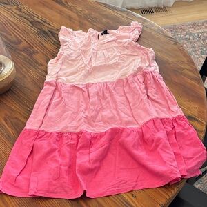 J. Crew Pink Tiered Kids Dress